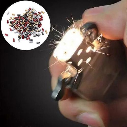100Pcs Briquet universel Pierre concassée Pierres à essence pour Clippers Essences Carburants Briquets Pierre Cigarette Accessoires