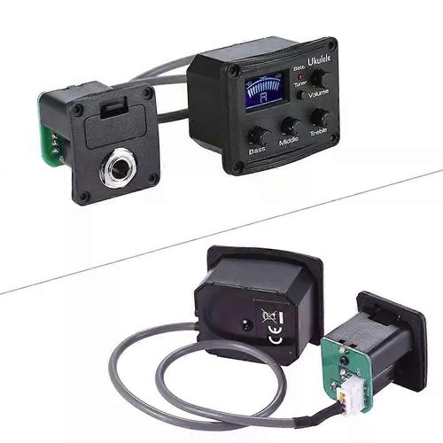 Ukulélé Ukulélé Uke Micro Piézoélectrique Préampli Égaliseur 3 Bandes Égaliseur Système De Tuner Avec Écran Lcd