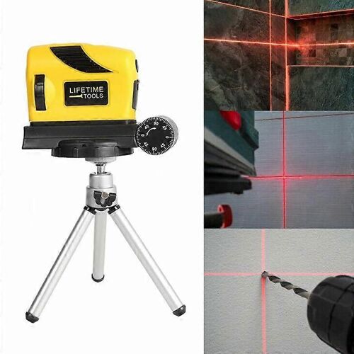 Niveau laser à 360 degrés Auto-nivellement 2 lignes 1 point horizontal et vertical rouge mesure