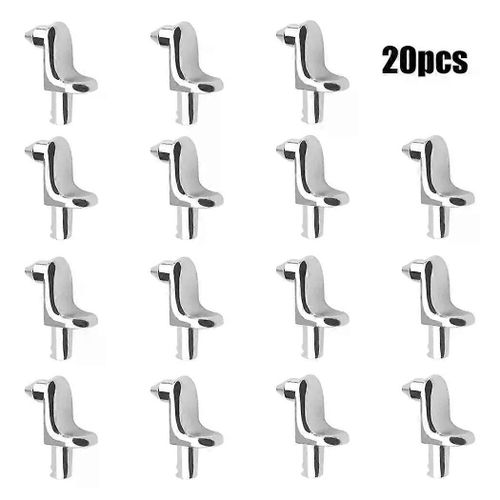 20 pcs étagère support chevilles goujons armoire de cuisine unité armoire chevilles goupille cintre support s'adapter 5mm trous remplacement