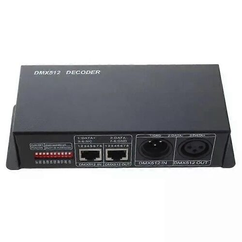 Promotion! DMX 512 4CH x 8A Décodeur Contrôleur LED 4 Canaux Pilote RGBW Bande LED DC 12V - 24V
