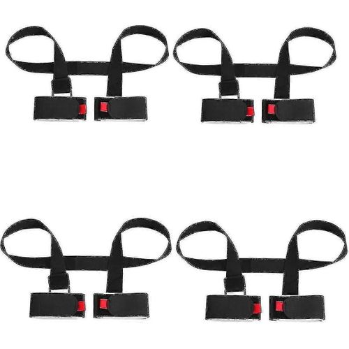Lot De 4 Sangles De Porte-Épaule Réglables Pour Skis Et Bâtons - Sangle Mains Libres Pour Le Transport Du Matériel De Ski