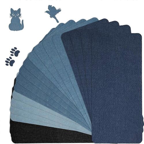 Lot De 20 Patchs Thermocollants Pour Jeans,28 X 13 Cm