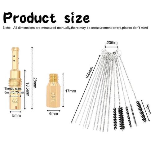 Kit De Brosse De Nettoyage De Carburateur De Carbone Moto Pour Keihin Pwk Pe