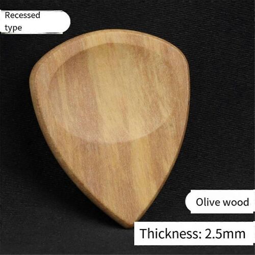 Médiators En Bois Rainurés Pour Guitare Électrique,Acoustique Ou Basse,A