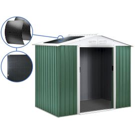 Abri De Jardin Métal - 'rosas ' - 4,07 M² Avec Panneaux Solaires