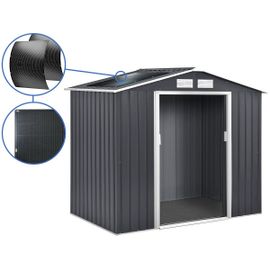 Abri De Jardin Métal 'vegas' 5.29 M² Avec Panneaux Solaires