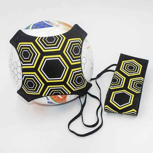 Entraîneur De Coup De Pied De Football Réglable,Ballon De Football Solo,Entraînement D'entraînement,Équipement Auxiliaire,Entraîneur De Sport,Ceinture Élastique,Assistance -F-Jaune