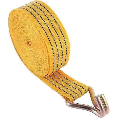 Câble De Sécurité Robuste De 10 M, 4,6 Cm, 2 Tonnes, Avec Crochet Et Boucle, Accessoire De Sécurité Robuste Pour Voitures Et Camions.-Old Jamaica Ginger Beer