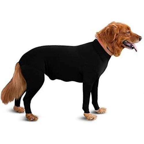 (S-Noir) Combinaison De Sport Pour Chien - Perte De Poils De Chien Pour La Maison, La Voiture, Les Voyages, Chemise Apaisante Pour L'anxiété, Protection Uv Et Anti-Tiques