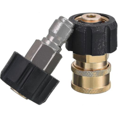 Raccords pour nettoyeur haute pression, raccord rapide M22 14 mm à 3/8 po pour tuyau ou pistolet de nettoyeur haute pression