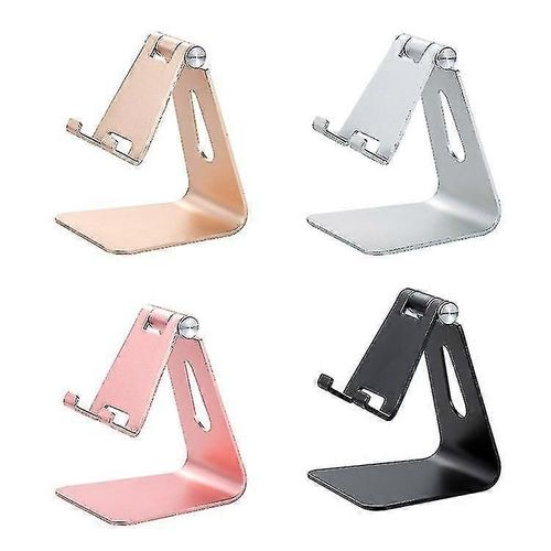 (Argent) Support Pliable Pour Téléphone Portable Et Tablette, Support De Bureau