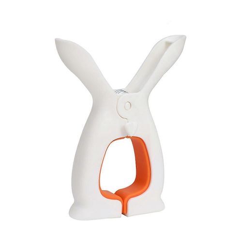 (S-Orange) Pince à linge en plastique de forme exquise en forme d'oreille de lapin, pince de séchage de vêtements fixe, outils de courtepointe, support de maison