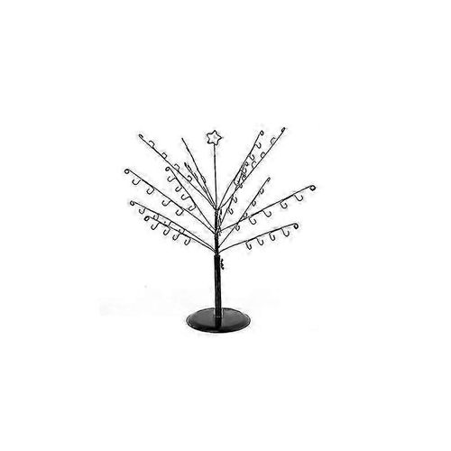 Support rotatif pour décoration de sapin de Noël Swarovski, crochet pour décorations en cristal, cadeau pour maman, chromé (1 pièce, noir)