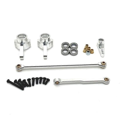 Kit De Levier De Direction De Voiture Rc Pour 1/12 Mn82 Mn78 D90 D91 D96 Mn98 99s Rc Car Update Pièces Argent