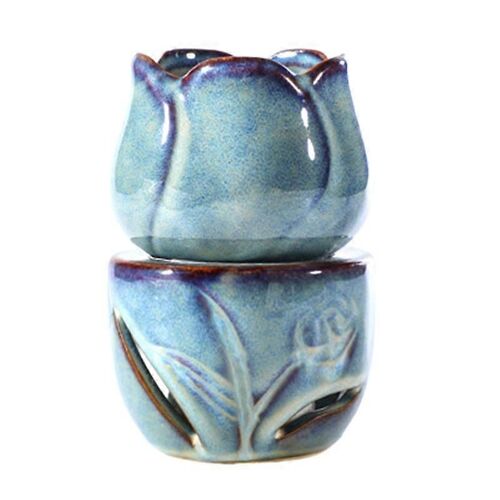 Aromathérapie Furnace Bougie Lampe Décoration Chambre Huile Essentielle Encens Brûleur Bougie Céramique