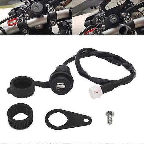 pour MT-09 SP-MT07 XSR700 XSR900 Tracer- Chargeur double-USB- Adaptateur de prise de courant SZRH