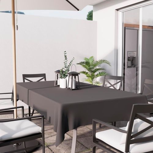 Alix Nappe Rectangle Anti-Tâches, Polyester, Gris, 140x240 Cm