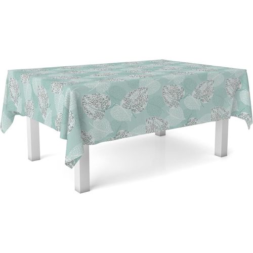 Nappe En Toile Cirée Ronde 140 Cm Vert D'eau