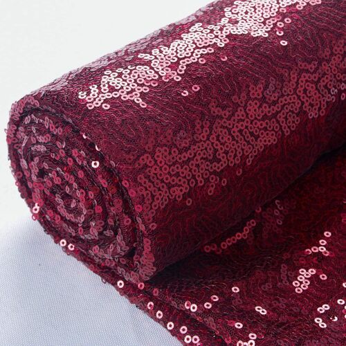 Sjzg-Paillette Tissu 92 Cm Matériaux Pour Tissu À Coudre Pour Tissu De Couture Par Mètre Tissu Rouleau Noël Tissu Broderie Tissu Tissu Paillettes Paillettes Pour Diy (92 Cm, Bourgogne)