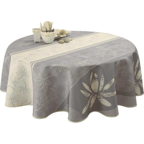 Kalanka-Nappe Anti-Taches Lotus Ecru - Ovale 150 X 240 Cm