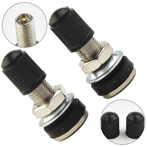 2pcs Tête Ronde 32mm-Moto Moto Scooter Vélo Quad Tubeless Pneu De Montagne Valve Dustcap Capuchon De Valve De Pneu De Voiture