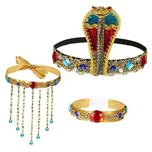 1/3 Pcs Femmes S Costume Egyptien Egypte Reine Coiffe Habiller Pour Vacances Déguisements Cosplay Anniversaire Fête Photo Props