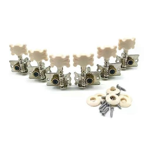 Chevilles De Guitare Clés Mécaniques Guitare Acoustique Mécaniques Mécaniques Accordeur Argent Perlé Guitare Accordage Accessoires Mécaniques
