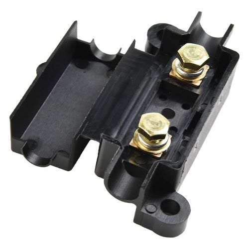 Nouveau porte-fusible midi Base de boîte à fusibles ABS + cuivre Climatiseur avec câble thermorétractable de 16 mm Diamètre du trou de 47 mm