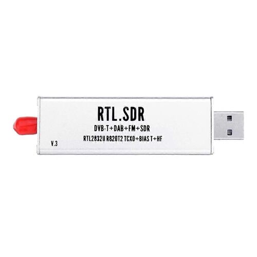 0.1MHz-1.7GHz TCXO RTL SDR Récepteur R820T2 USB RTL-SDR Dongle avec 0.5Ppm TCXO SMA MJZSEE A300U Test