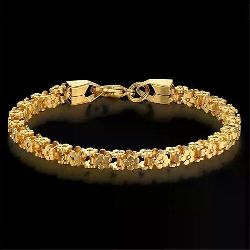 Bracelet De Couleur Or Tendance 5mm En Acier Inoxydable Vélo Chaîne À Main Pour Femmes Femme Vintage Lien Bijoux 7 Pulseras