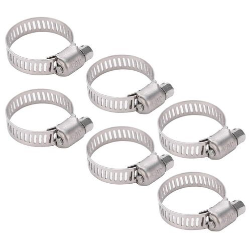 20Pcs Tuyaux Tuyaux Clips Pince Fente Intérieure Extérieur Hex 304 Acier Inoxydable Fixation Matériel