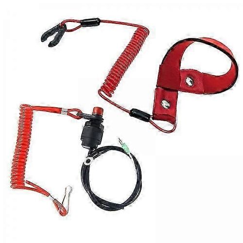 3x Kill Switch Lanyard Longe D'attache Universel Convient Aux Moteurs Hors-Bord Hwy