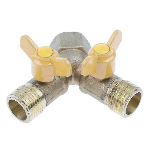 Tuyau De Tuyau De Tuyaux De Gaz 2 Voies En Laiton Connecteur En Y Pièce De Menuisage Adaptateur Vanne De Contrôle