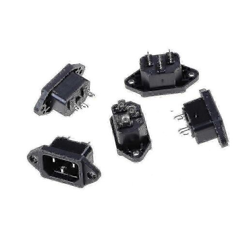 5pcs pour Shytmv IEC 320 C14 AC 250V 10A Mâle Prises d'Entrée d'Alimentation Walkbee F24