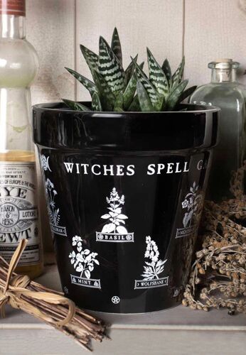 Alchemy England - Witches Spell Garden - Pot de plantes - noir - Onesize - Céramique,Céramique