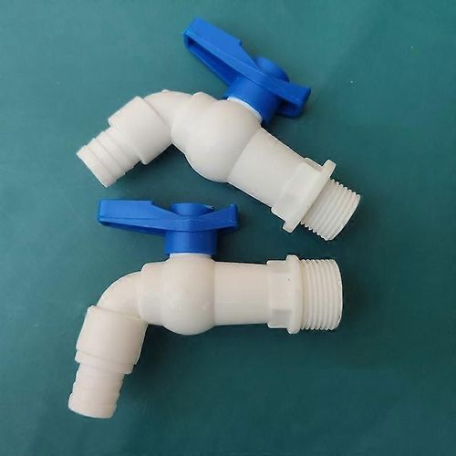 Robinet d'eau à filetage mâle en plastique Robinet d'aquarium 1pc 1/2 3/4 Adaptateur Ensemble Robinet de drainage Robinet d'aquarium Accessoires de jardin