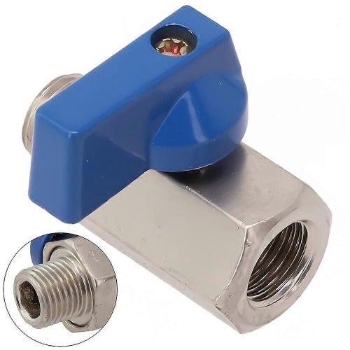 Robinet en acier inoxydable Robinet à boisseau sphérique 1/4 3/8 1/2 Filetage ASI Mâle à Femelle Compresseur d'air Eau Gaz Huile Vanne d'arrêt