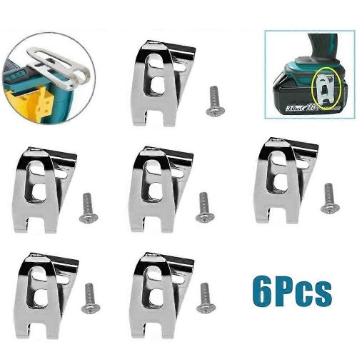 6Pcs Crochet de clip de ceinture pour Makita 18V LXT Perceuses à percussion sans fil 452947-8 Pour perceuse électrique sans fil Visseuse à percussion