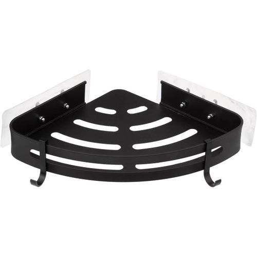 Loc-5Five-Étagère De Douche D Angle Stick Adhésif Noir Blackalu