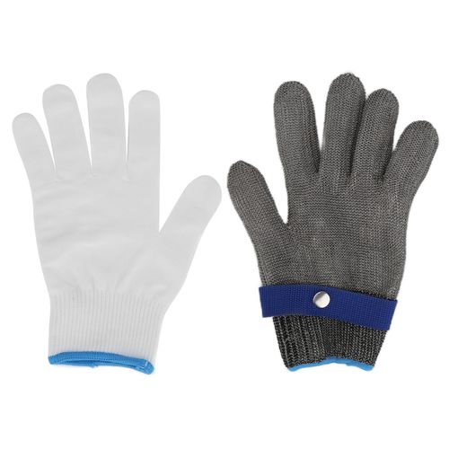 Gants de travail ambidextres et hautes performances, en acier inoxydable, résistants aux coupures, taille XL