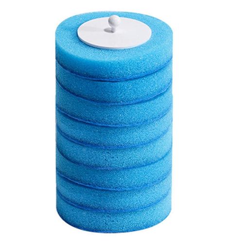Recharges de brosses WC jetables 48 pièces,mousse sans angle mort,bleu