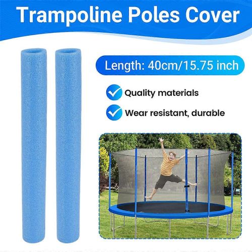 10pcs Trampoline Poteaux Couverture Rembourrage Foam Tubing Bleu