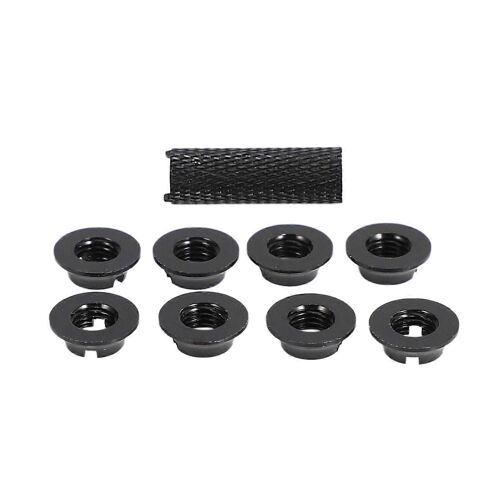 1Pcs pour FUTABA Télécommande JR / Frsky Interrupteur de vitesse 8Pcs Écrou Noir