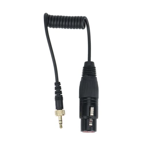 Câble de sortie microphone verrouillable de type 3,5 mm vers 3,5 mm vers XLR femelle pour récepteurs sans fil