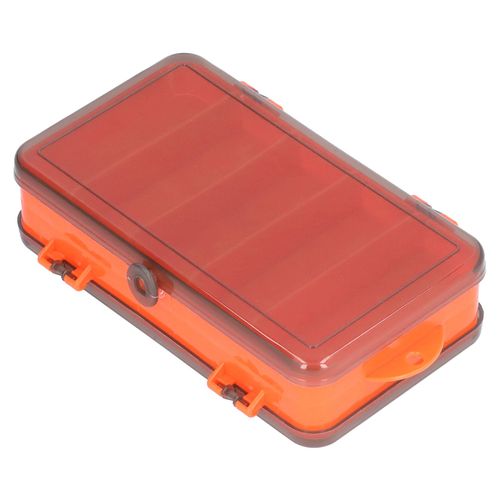 BoîTe à Leurres De PêChe, éTui à Leurres RéVersible, BoîTe De Rangement D'appâTs En Plastique Double Face, Organisateur Rouge