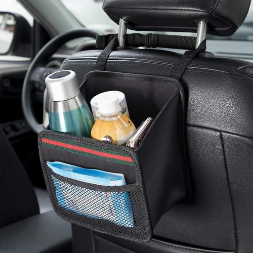 Siège Arrière Organisateur De Voiture,Organisateur De Siège D'auto Premium Suspendu,Mini Sac Poubelle En Tissu Imperméable Et Inodore
