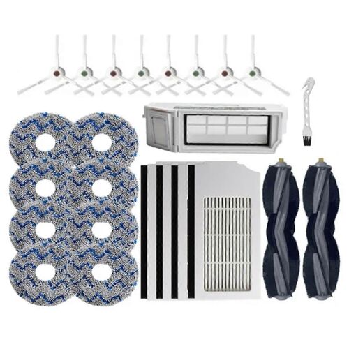 Pour aspirateur robot Ecovacs Deebot X1 OMNI T10 TURBO/T10,filtre principal,brosse latérale,chiffon de nettoyage,poussière