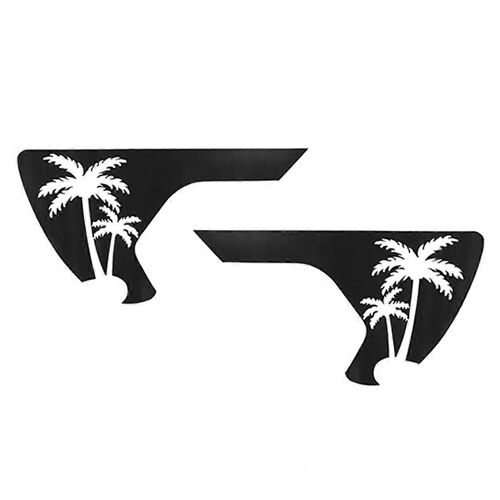 Aile Latérale Prédécoupée Autocollant Pvc Noir Pour Jeep Wrangler Jl 2018-2024