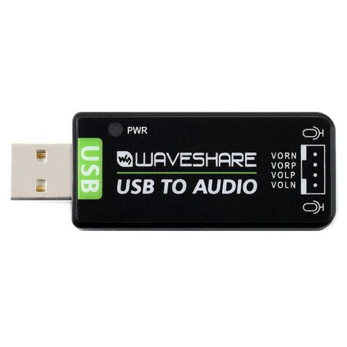 Carte son USB Waveshare,module audio USB,sans pilote